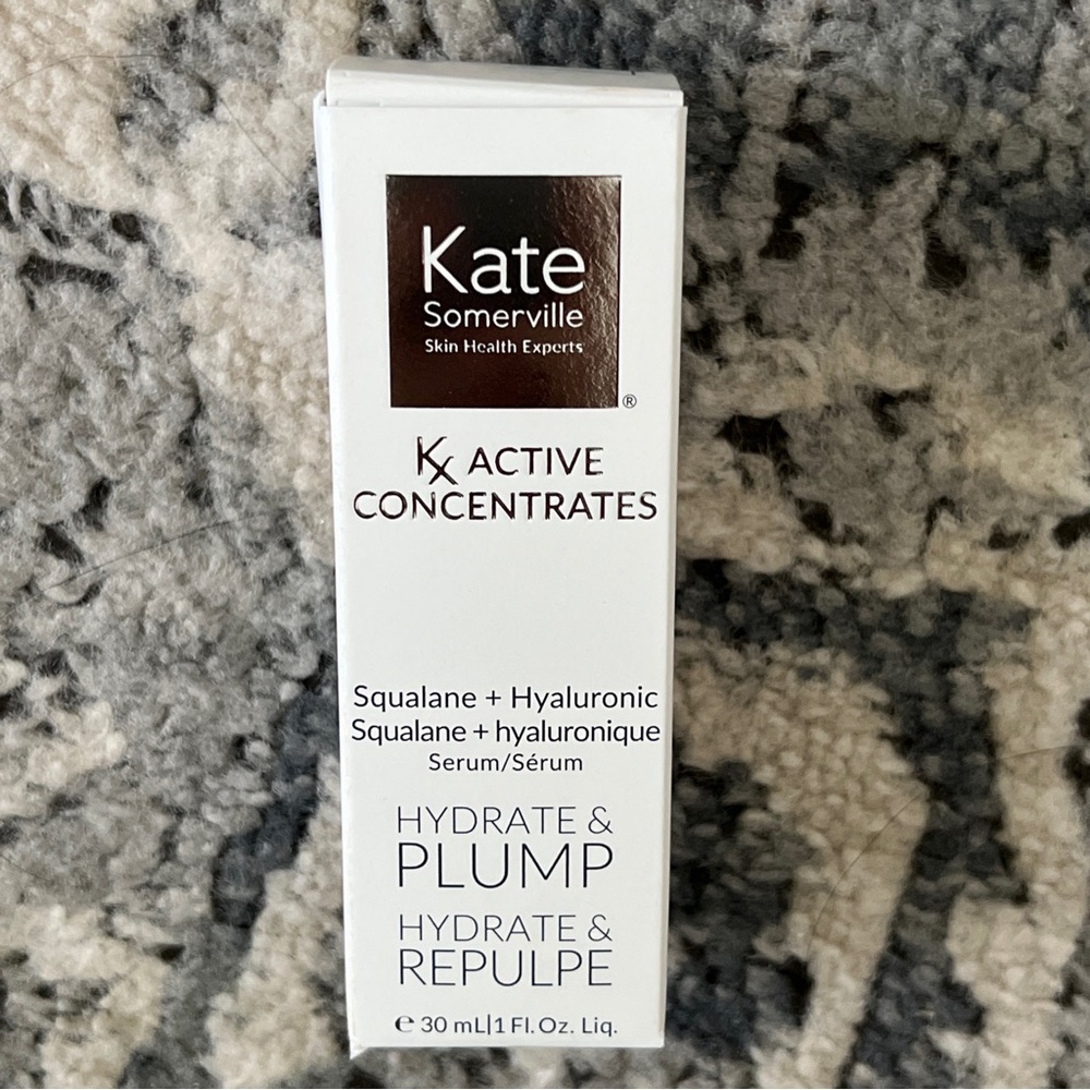 Kate Somerville KX CONCENTRATES SQUALANE + HYALURONIC SERUM HYDRATE & PLUMP -NEW